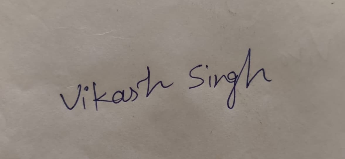Original handwritten signature before processing